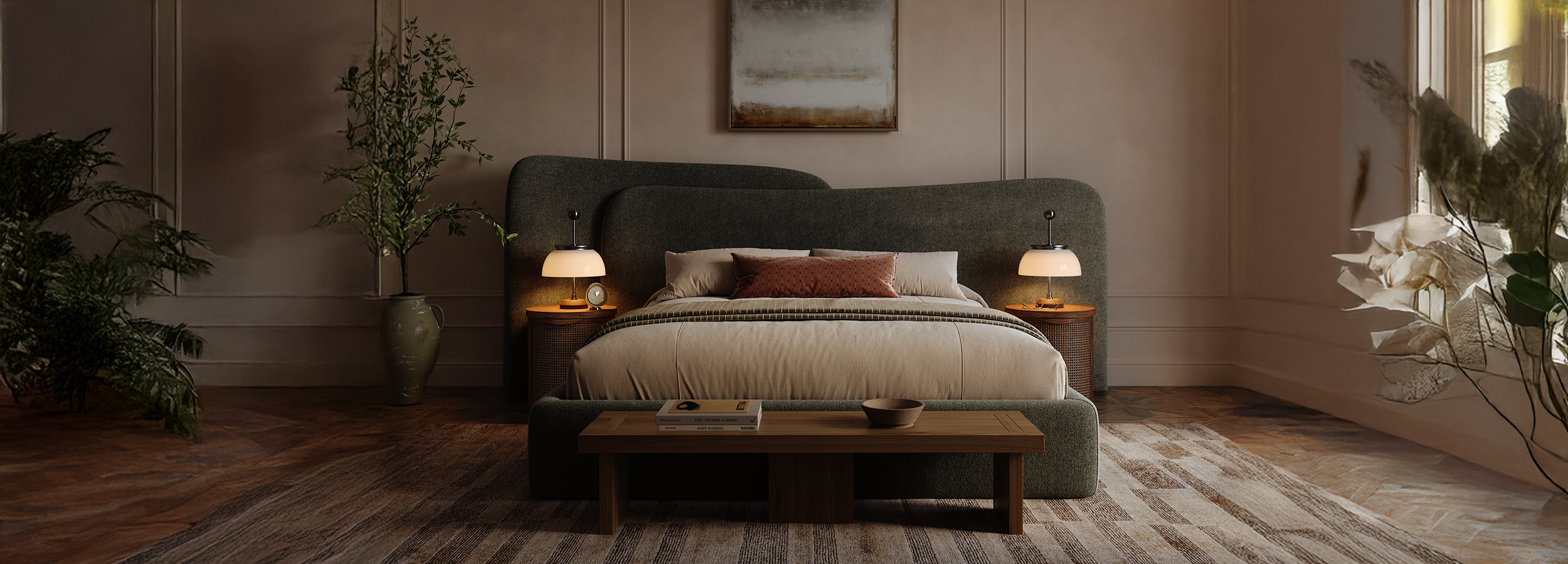 upholstered beds
